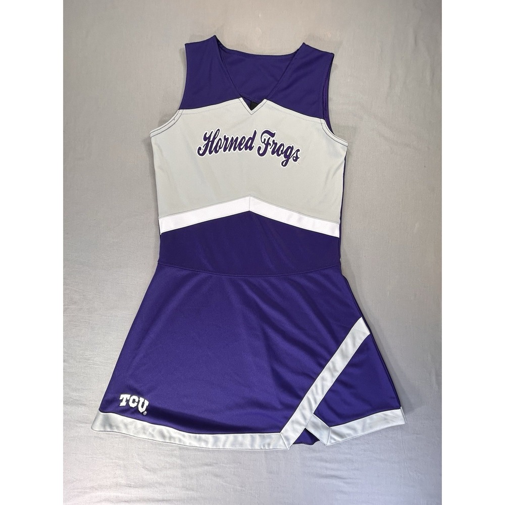TCU Horned Frogs Gen2 Cheer Dress Girls Medium 10-12 College Football Game Day